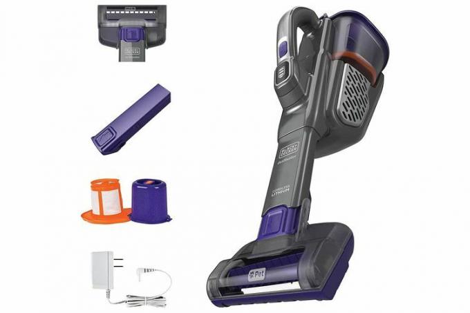  BLACK+DECKER Furbuster שואב כף יד לחיות מחמד, אלחוטי